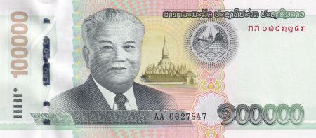 Laos 100000 Kip - Kaysone Phomvihane - 2020 - Série AA - P.NEW