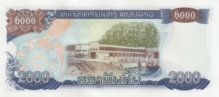 Laos 2000 Kip,  Kaysone Phomvihane - Usine Hydroéléctrique - 1997 - Série AK