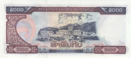 Laos 5000 Kip,  Kaysone Phomvihane - Usine - 1997 - P.34 a - Série BB
