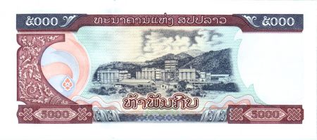 Laos 5000 Kip,  Kaysone Phomvihane - Usine - 1997 - P.34 a - Série LO
