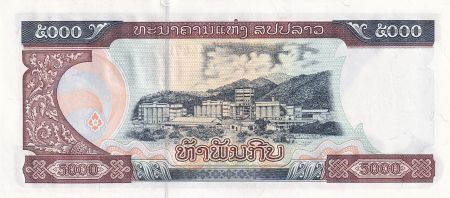 Laos 5000 Kip - Kaysone Phomvihane - Usine - 2003 - P.34 b