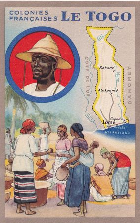 Le Togo - Carte illustrée des Colonies françaises - Édition Spéciale des Produits du Lion Noir - Cartophilie