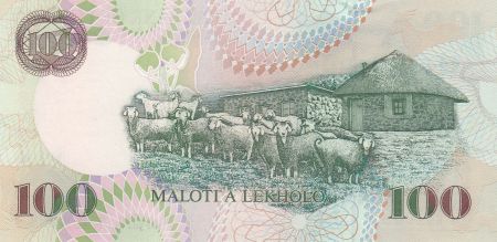 Lesotho 100 Maloti Roi Moshoeshoe I - 2001