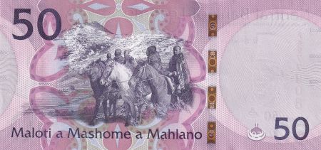 Lesotho 50 Maloti - Rois - Chevaux - 2021 - P.NEW