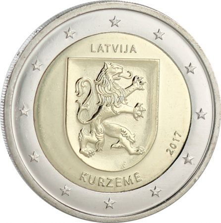 Lettonie 2 Euros Commémo. LETTONIE 2017 - Kurzeme