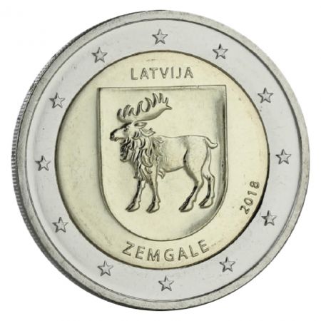 Lettonie 2 Euros Commémo. Lettonie 2018 - Zemgale