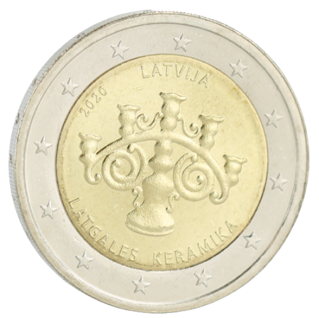 Lettonie 2 Euros Commémo. Lettonie 2020 - Céramique lettone
