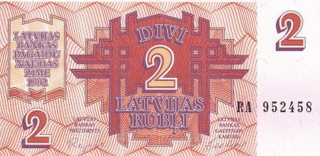 Lettonie 2 Rublei - 1992 - Série RA -P.36