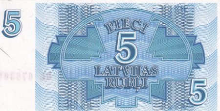 Lettonie 5 Rublei - 1992 - P.37