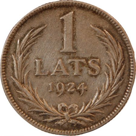 Lettonie LETTONIE - 1 LATS ARGENT 1924