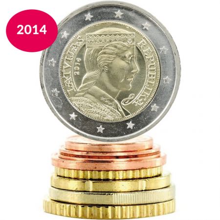 Lettonie Série Euros - Lettonie 2014