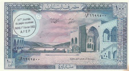 Liban 100 livres - 21ème journée papier monnaie - Paris - 2003