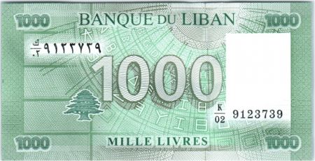 Liban 1000 Livres Motifs géométriques - Arbre - 2011