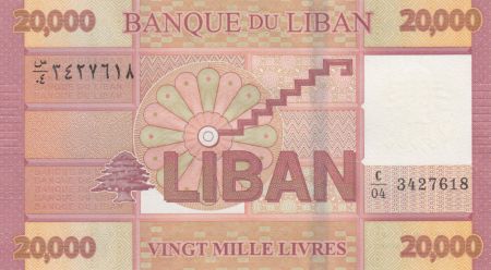 Liban 20000 Livres Motifs géométriques - 2019 - Neuf - P.93