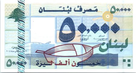 Liban 50000 Livre Motifs géométriques  - 2004