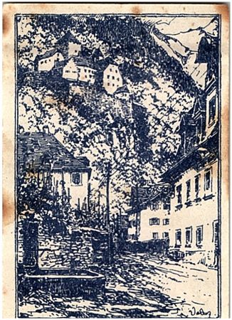 Liechtenstein 50 Heller  Paysage  - 1920