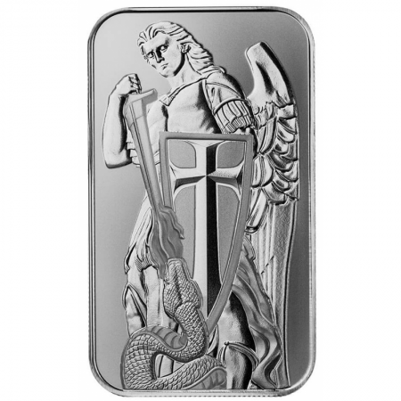 Lingot Archange Saint Michel - 1 Once Argent Scottsdale Mint