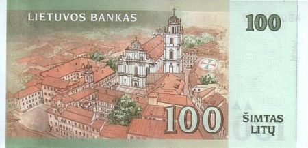 Lituanie 100 Litu S. Daukantas - Vinius