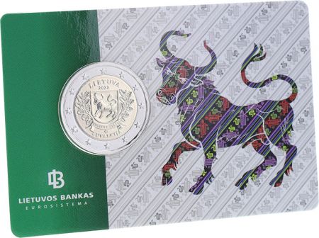Lituanie 2 Euros Commémo. BU Coincard 2022 - RÉGION ETHNOGRAPHIQUE DE SUVALKIJA