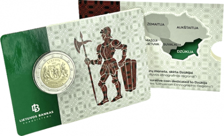 Lituanie 2 Euros Commémo. BU Coincard Lituanie 2021 - Région ethnographique de Dzkija