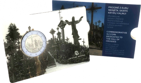 Lituanie 2 Euros Commémo. BU Lituanie 2020 (coincard) - Colline des Croix