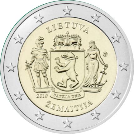 Lituanie 2 Euros Commémo. Lituanie 2019 - Région ethnographique de Zemaitija