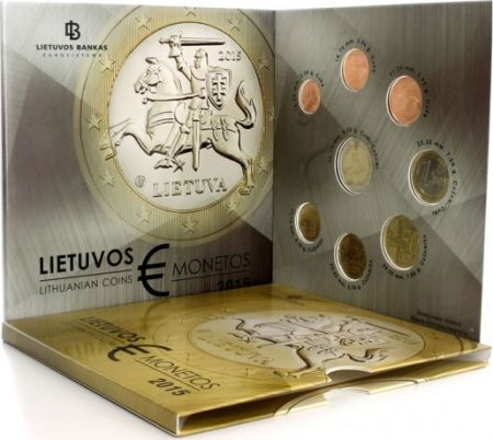 Lituanie Coffret BU 8 monnaies 2015