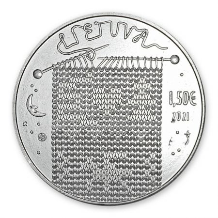 Lituanie Eglé  la Reine des Serpents - 1 5 Euros 2021 Lituanie