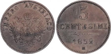 Lombardie Vénitie C.31.1 5 Centesimi, IMPERO AUSTRIACO - 1852 M
