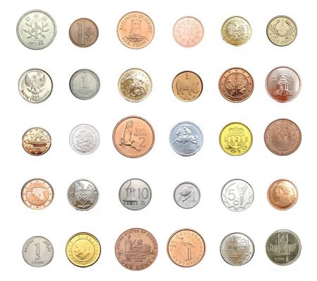 Lot 30 monnaies de 30 pays différents - SPL