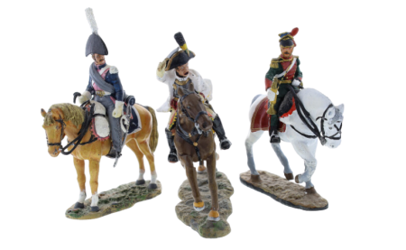 LOT de 3 Figurines Cavalier - Del Prado