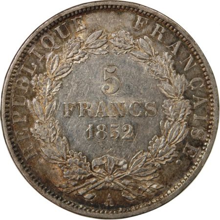 LOUIS-NAPOLEON BONAPARTE - 5 FRANCS 1852 A PARIS