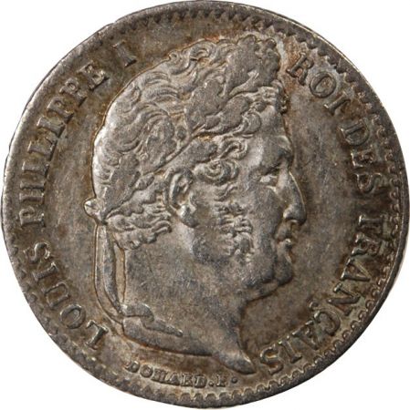 LOUIS PHILIPPE - 1/4 FRANC ARGENT 1843 B ROUEN