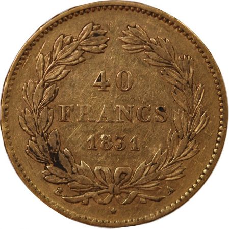 LOUIS PHILIPPE - 40 FRANCS OR 1831 A PARIS
