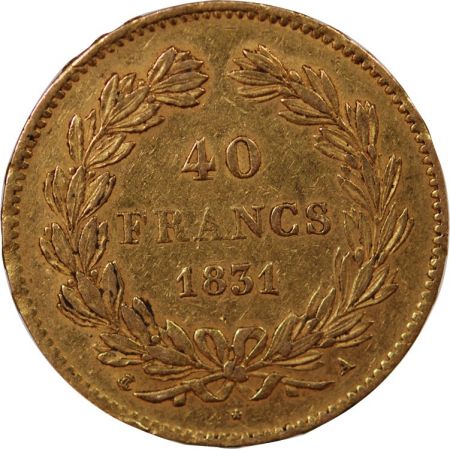 LOUIS PHILIPPE - 40 FRANCS OR 1831 A PARIS