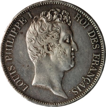 LOUIS PHILIPPE - 5 FRANCS ARGENT 1831 W LILLE  Type Tiolier - Tr creux\ \ 