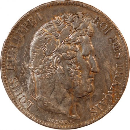 LOUIS PHILIPPE - 5 FRANCS ARGENT 1836 B ROUEN Type Domard  Tr relief\ \ 