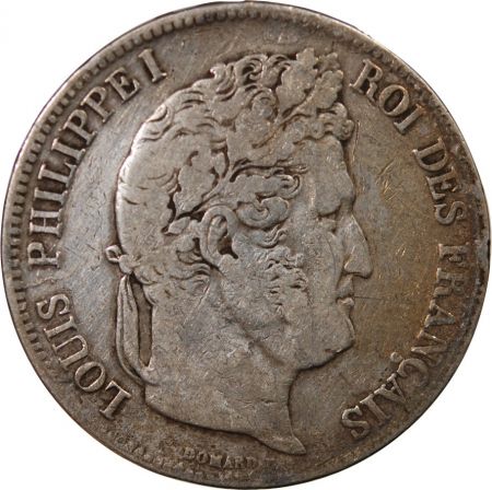 LOUIS PHILIPPE- 5 FRANCS 1839 D LYON Arche de Noé\ \ 