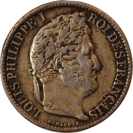 LOUIS-PHILIPPE Ier - 1/2 FRANC ARGENT 1844 W LILLE