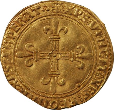 LOUIS XII - ECU D\'OR AU SOLEIL 1498 / 1514 LYON
