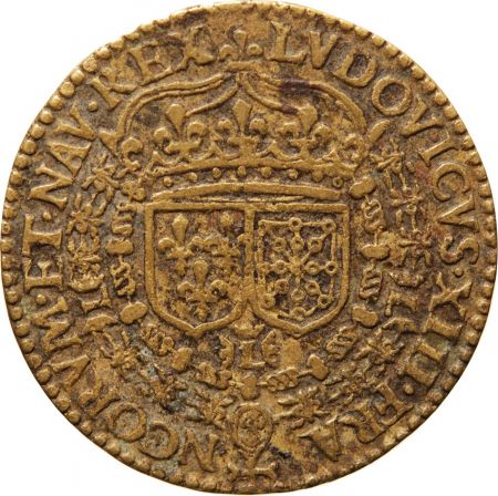 LOUIS XIII - JETON LAITON 1610 / 1643 R1