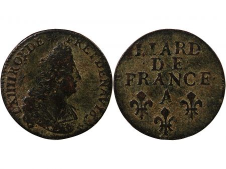 LOUIS XIV - LIARD AU BUSTE ÂGE 1694 A PARIS