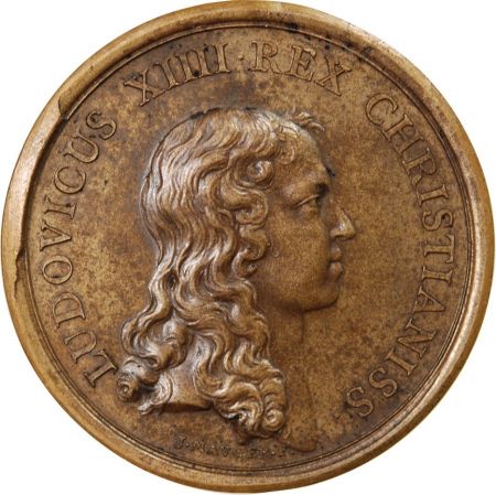 LOUIS XIV - MÉDAILLE MAUGER 1656 - PRISE DE LA CAPELLE