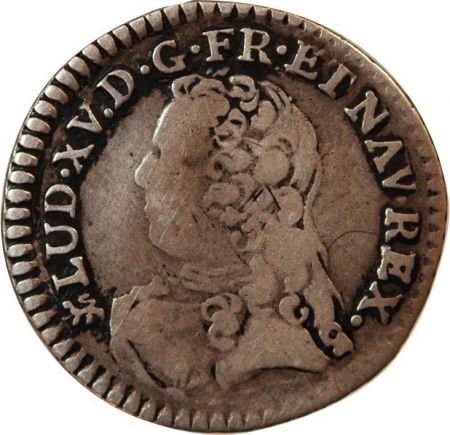 LOUIS XV - 1/20 ECU AUX BRANCHES D\'OLIVIER 1726-1740