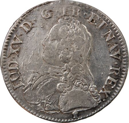 LOUIS XV - ECU AUX BRANCHES D\'OLIVIER 1734 RENNES