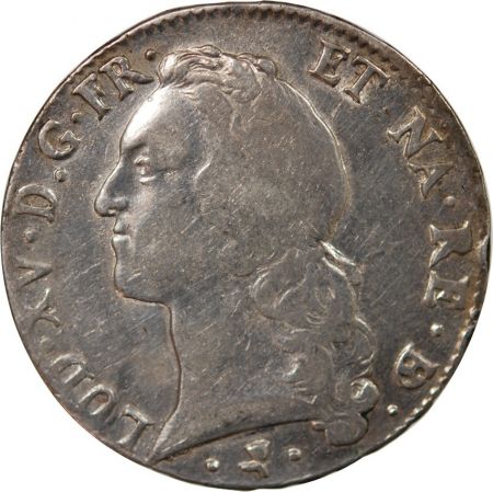 LOUIS XV - ECU AUX BRANCHES D\'OLIVIER 1768 PAU
