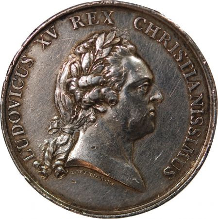 LOUIS XV - MEDAILLE ARGENT 1770 - MARIAGE DU DAUPHIN