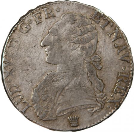 LOUIS XVI - ECU ARGENT AUX BRANCHES D\'OLIVIER 1780 I LIMOGES