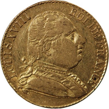 LOUIS XVIII - 20 FRANCS OR 1815 R LONDRES