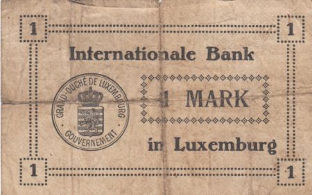 Luxembourg 1 Mark - Internationale Bank in Luxembourg - 1914 - P.6 - B+/p.TB